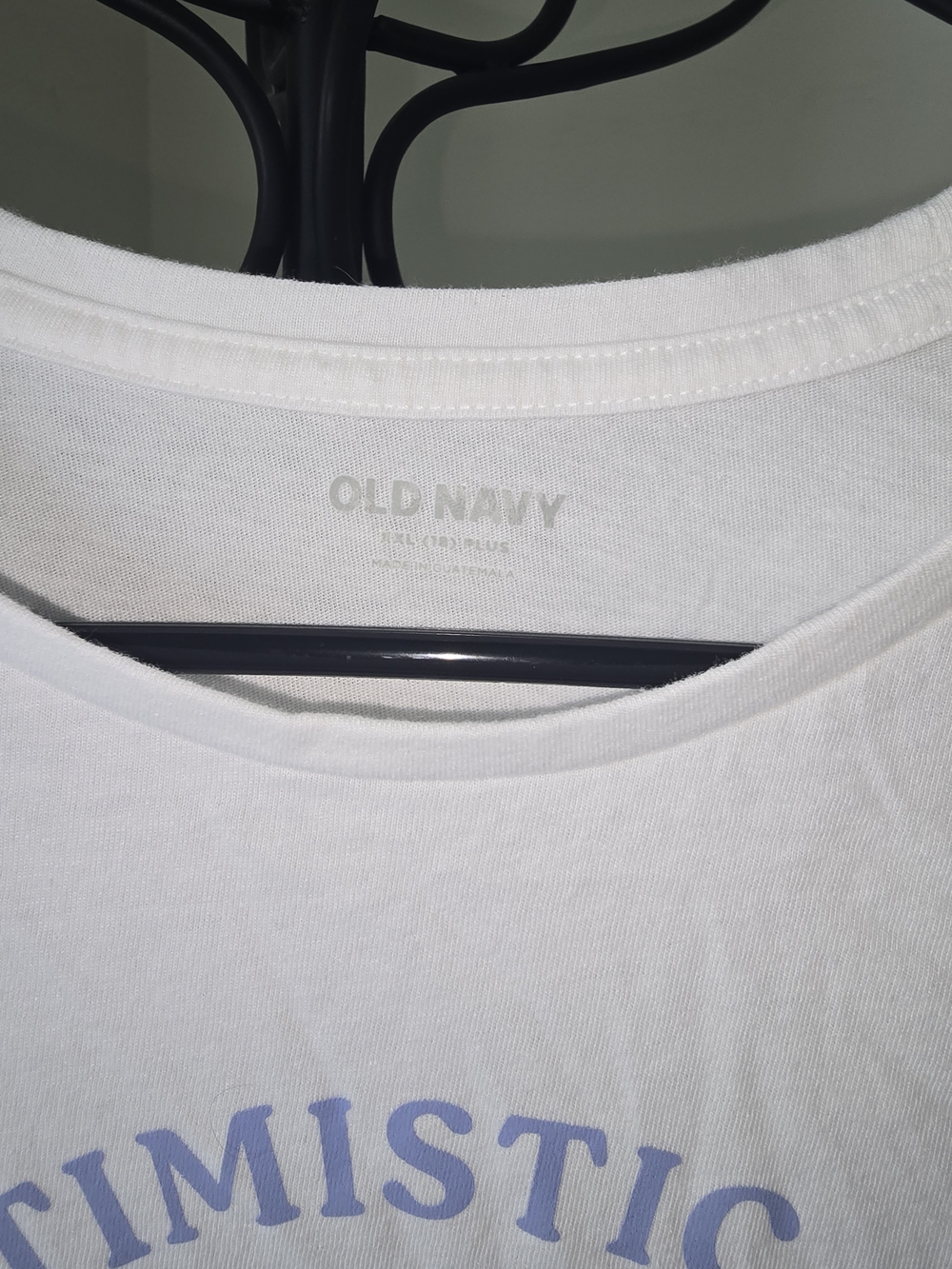 Old Navy White Long-Sleeve Graphic Tee with Lavender Print - Picture 7 of 7